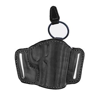 Bianchi Leather Minimalist Belt Slide Holster with Slots Black