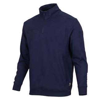 Men's Wolverine Job Shirt Quarter-Zip Navy