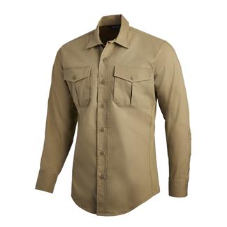 Men's Vertx Long Sleeve Fusion Flex Shirt Desert Tan