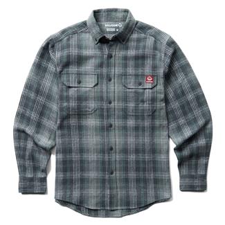 Men's Wolverine Glacier Long Sleeve Flannel Shirt Graystone Plaid