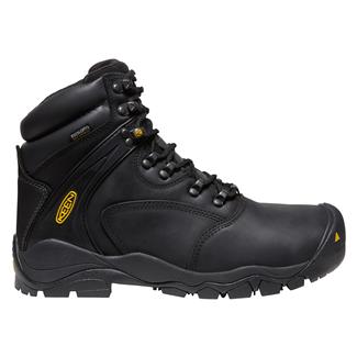 Men's Keen Utility 6" Louisville Steel Toe Waterproof Boots Black
