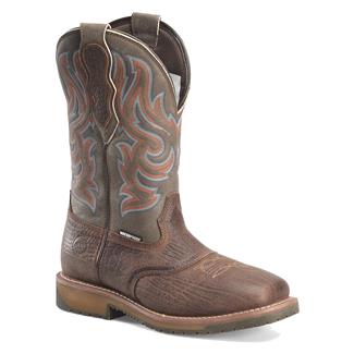 Men's Double H Ironhide Waterproof Boots Dark Brown