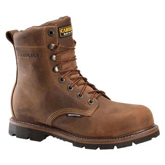 Men's Carolina 8" Waterproof Ultra Tuff Work Boots Brown