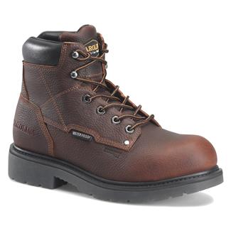 Men's Carolina 6" DICE Aluminum Toe Waterproof Work Boots Brown