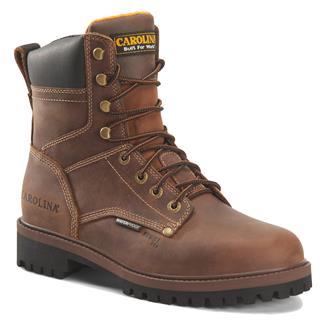 Men's Carolina 8" Silvanus Steel Toe Waterproof Work Boots Brown