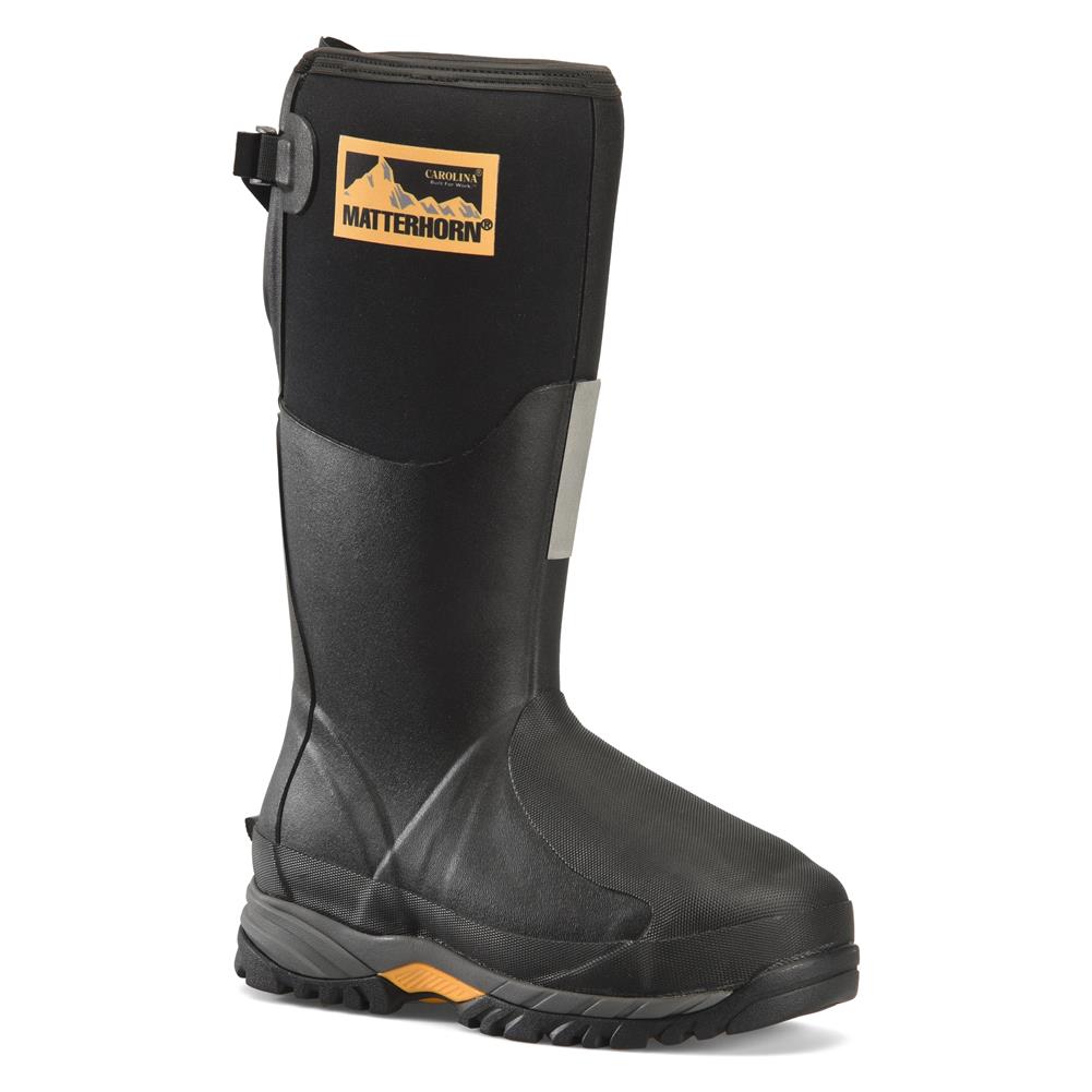 Waterproof rubber steel toe work boots top