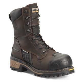 Men's Matterhorn 8" Maximus 2.0 Composite Toe Waterproof Logger Boots Dark Brown