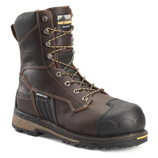 Men's Matterhorn 8" Maximus 2.0 800G Composite Toe Waterproof Boots Dark Brown