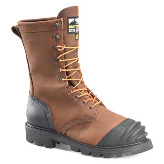 Men's Matterhorn 10" Copper Steel Toe Waterproof Boots Brown