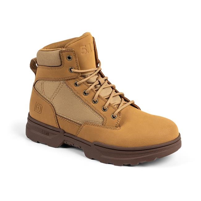 5.11 Men's Tactical Boots - Leather & Nylon Upper, Slip-Resistant Rubber Sole, OrthoLite Insole, For Work & Outdoor Use