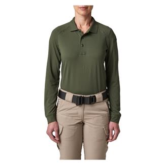 Women's 5.11 Helios Long Sleeve Polo TDU Green