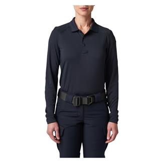 Women's 5.11 Helios Long Sleeve Polo Dark Navy