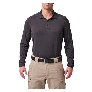 Men's 5.11 Helios Long Sleeve Polo Charcoal