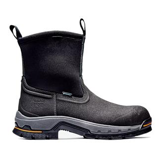Men's Timberland PRO 8" Stockdale Alloy Toe Waterproof Boots Black