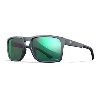 Wiley X Founder Matte Graphite (frame) - Captivate Polarized Green Mirror (lens)