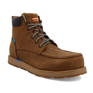 Men's Twisted X 6" CellStretch Wedge Sole Waterproof Composite Toe Boots Lion Tan