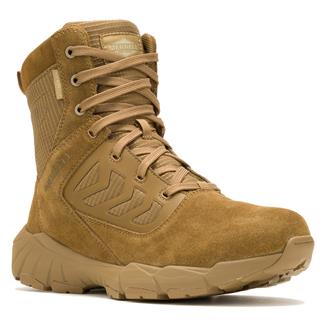 Merrell 8" Fullbench Tactical Side-Zip Waterproof Boots Coyote