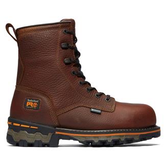 Men's Timberland PRO 8" Boondock Composite Toe Waterproof EH Boots Brown