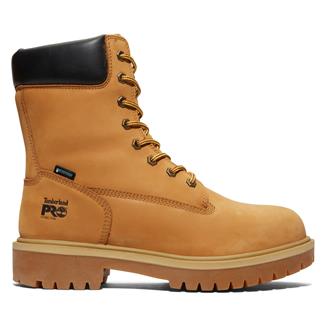 Men's Timberland PRO 8" Direct Attach 400G Steel Toe Waterproof Boots Wheat