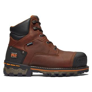 Men's Timberland PRO 6" Boondock 400G Composite Toe Waterproof Boots Brown