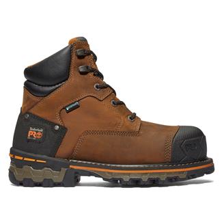 Men's Timberland PRO 6" Boondock Waterproof Boots Brown