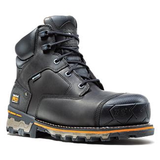 Men's Timberland PRO 6" Boondock Composite Toe Waterproof Boots Black