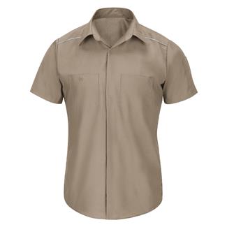 Men's Red Kap Pro Airflow Work Shirt Khaki