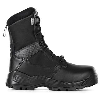 Men's 5.11 8" ATAC 2.0 Shield Carbon Toe Side-Zip Waterproof Boots Black Dark Coyote