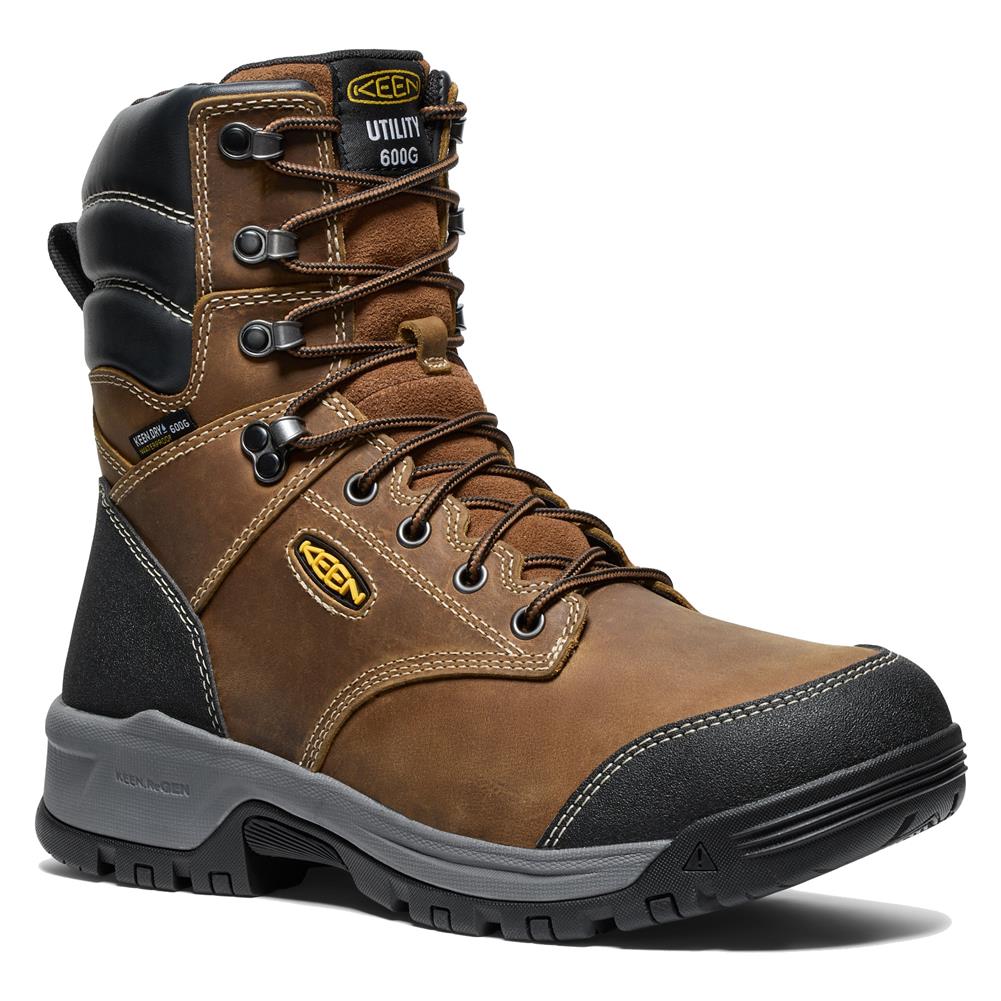 Men s Keen Utility 8 Evanston 600G Waterproof Boots Work Boots Superstore WorkBoots