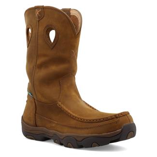 Men's Twisted X 11" Pull-On Hiker Waterproof Boots Distressed Saddle / Saddle