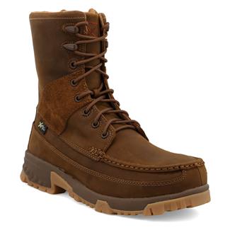 Men's Twisted X 8" Composite Toe Met Guard Boots Distressed Saddle