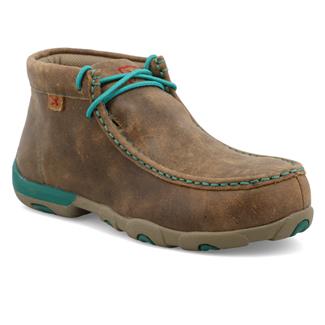 Women's Twisted X Work Chukka Driving Moc Alloy Toe Bomber / Turquoise
