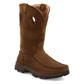 Women's Twisted X 10" Pull-On Hiker Boots Distressed Saddle