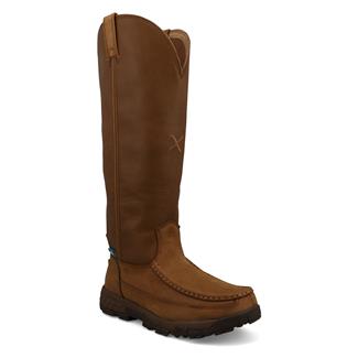 Women's Twisted X 16" Waterproof Snake Boots Lion Tan