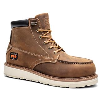 Men's Timberland PRO 6" Gridworks Waterproof Boots Golden Brown