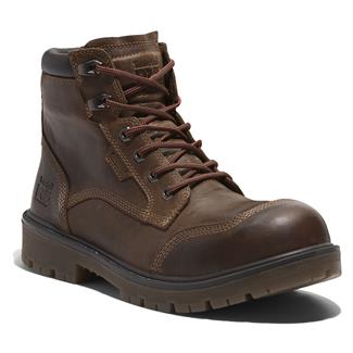 Men's Timberland PRO 6" Whitman Composite Toe Waterproof Boots Brown