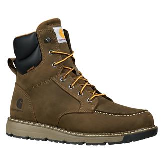 Men's Carhartt 6" Millbrook Nano Toe Wedge Waterproof Boots Mossy Brown