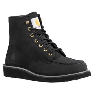 Women's Carhartt 6" Moc Toe Wedge Boots Black