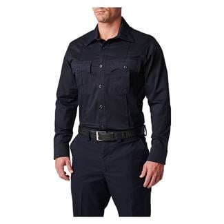 Men's 5.11 Stryke Class A PDU Twill Long Sleeve Shirt Midnight Navy