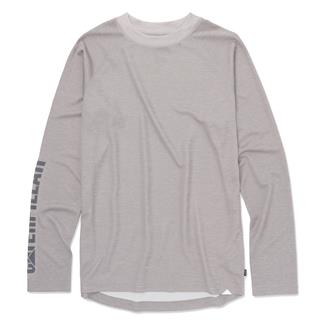 Men's CAT Lightweight Cooling Long Sleeve Crew T-Shirt Heather Gray