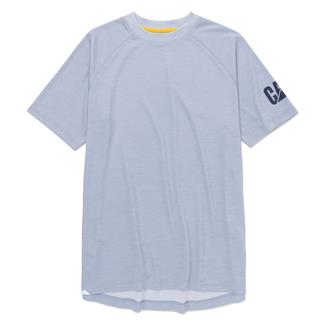 Men's CAT Lightweight Cooling Crew T-Shirt Blue Fog Heather