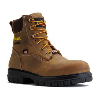 Men's Thorogood 6" Genesis Series Brule Composite Toe Waterproof Boots Brown Rye
