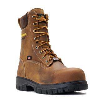 Men's Thorogood 8" Genesis Series Somo Composite Toe Waterproof Boots Brown Rye