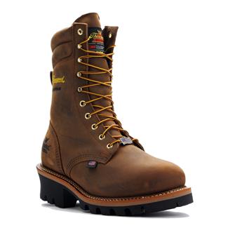 Men's Thorogood 9" Evergreen 400G Waterproof Logger Boots Stud Horse