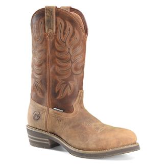 Men's Double H Garza Western Composite Toe Waterproof Boots Brown