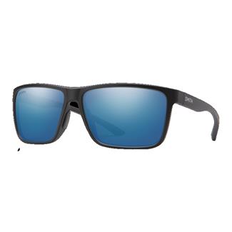 Smith Riptide Matte Black (frame) / ChromaPop Glass Polarized Blue Mirror (lens)