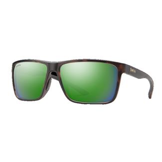 Smith Riptide Matte Tortoise (frame) / ChromaPop Glass Polarized Green Mirror (lens)