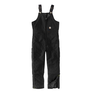 Men's Carhartt Loose Fit Firm Duck Insulated Biberall Black