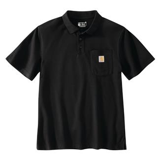 Men's Carhartt Loose Fit Midweight Pocket Polo Black
