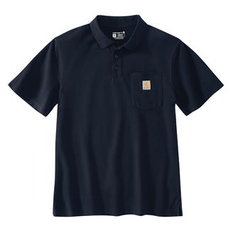 Men's Carhartt Loose Fit Midweight Pocket Polo Navy